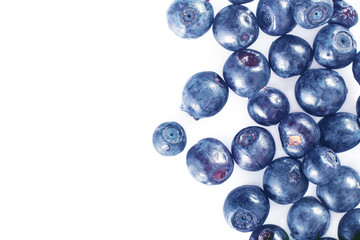 Autumn Blueberry. Blueberries background. Blueberry on white background.