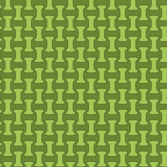 Vector green seamless chain art grid pattern texture