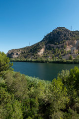 Fototapeta na wymiar The green road of the Ebro in Tarragona