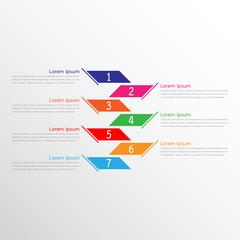 Vector infographic templates used for detailed reports. All 7 topics.