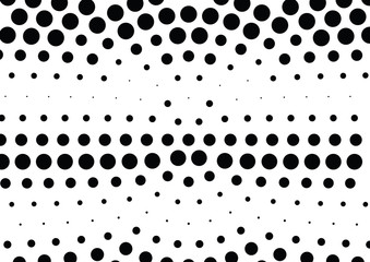 Abstract halftone dotted background. Futuristic grunge pattern, dot and circles.  Vector modern optical pop art texture for posters, sites, business cards, cover, postcards, labels, stickers layout.