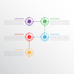 Vector infographic templates used for detailed reports. All 5 topics.