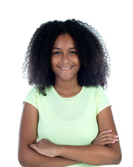 Beautiful teenager african girl with a beautiful hair