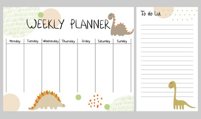 Vector weekly planner
