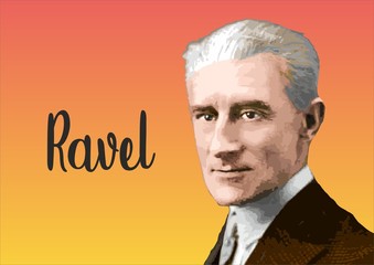 Maurice Ravel - portrait of great composer - 290019035