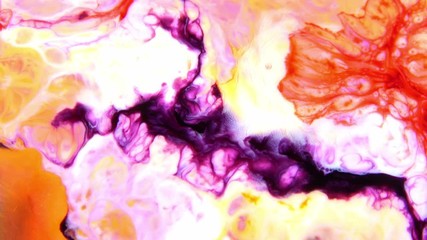 Nice Ink Abstract Psychedelic Paint Liquid Motion Background Texture Video.