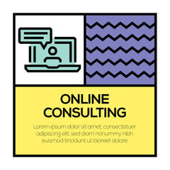 ONLINE CONSULTING ICON CONCEPT