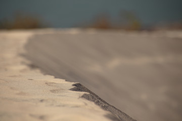 White sand dunes in Phan ri cua, Vietnam