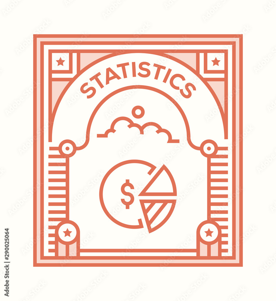 Sticker STATISTICS ICON CONCEPT