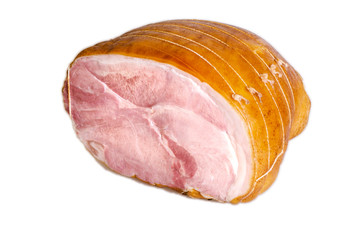 Pork ham isolated on white background