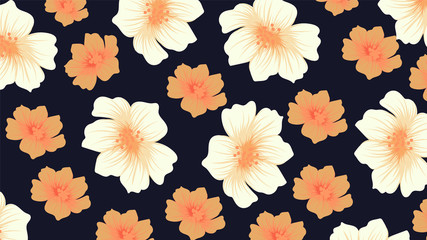 beautiful floral flower pattern background