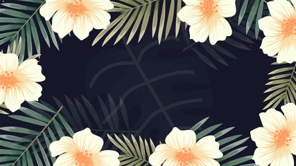 Naklejka premium beautiful floral flower pattern background