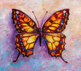 abstract painting butterfly