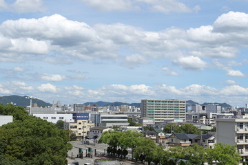 Fototapeta premium 姫路手柄山から見た姫路城