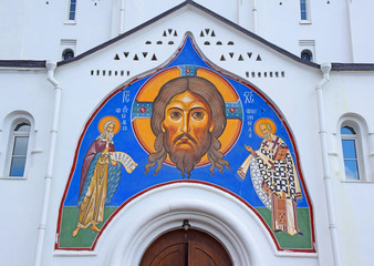 Church of St. Nicholas at the Tver Outpost, belongs to the old believer community.  It was built in...