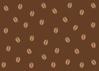 Coffee abstract background with seamless pattern