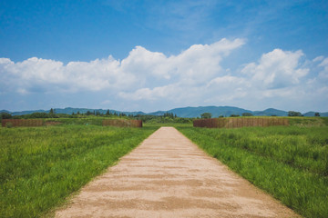 Landscape at Archaeological Ruins of Liangzhu City,  Hangzhou, China