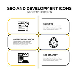 SEO AND DEVELOPMENT ICON SET