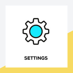 SETTINGS LINE ICON SET
