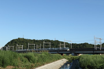 姫路市市川橋の山陽本線