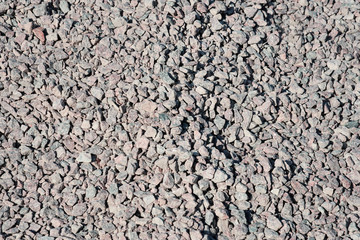 Building rubble scattered throughout the field of the frame. Background image.