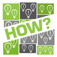 How Green Grey Bulbs Grid Badge Style 