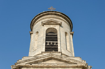 Old Christian Church.Christian Church in Sunny weather.