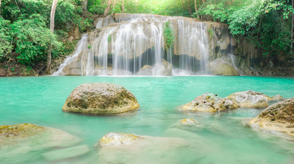 Naklejka premium Arawan Waterfall in Thailand.