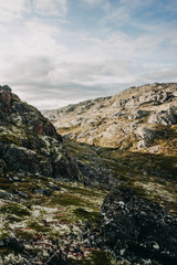 hills, severe, edge, polar region, valley, beauty, autumn, northern autumn, mountains, expanses, landscape, lakes, travel, sky, sun, nature, edge of the earth, sea, ocean, adventure, peak, clouds, fog