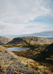 hills, severe, edge, polar region, valley, beauty, autumn, northern autumn, mountains, expanses, landscape, lakes, travel, sky, sun, nature, edge of the earth, sea, ocean, adventure, peak, clouds, fog