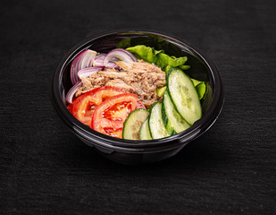 Fresh salad with tuna