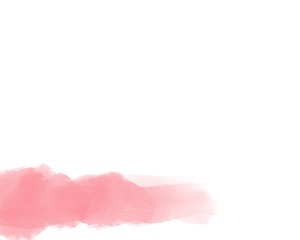 Water color, pink, white background, used as a background in the wedding and other tasks.