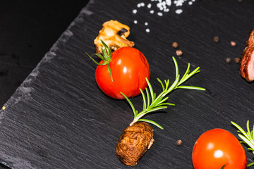 Steaks from fresh meat