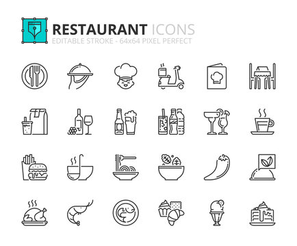 Outline Icons About Restaurant