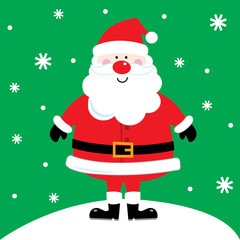 Cute character Santa Claus design, Vector illustration