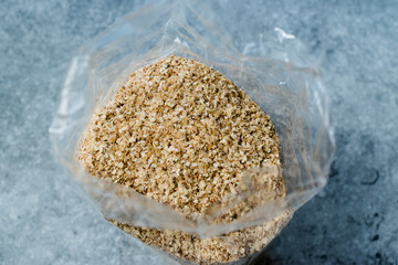 Wheat Germ in Plastic Package / Container. Ready to Use.