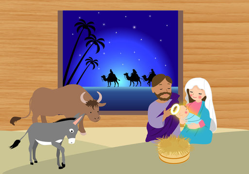 キリスト降誕（生誕）マリアとヨセフ