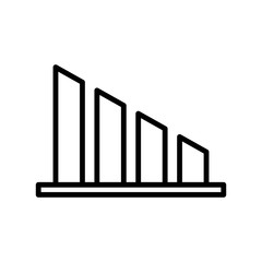 Chart icon vector design template