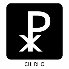 Obraz premium Chi Rho symbol