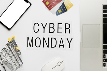 Online cyber monday shopping