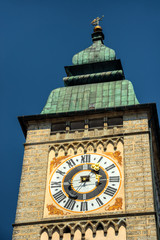 The Main square of Enns with ist mighty Tower. Enns is the oldest Town in Austria 