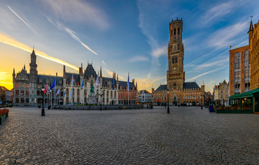 Markt (Market Square), Provinciaal Hof (Province Court) and Belfry of Bruges (Belfort van Brugge) is a medieval bell tower in the centre of Bruges, Belgium. One of the most prominent symbols of Bruges