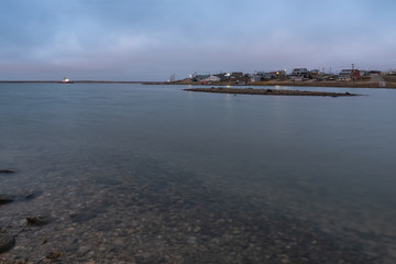 Cambridge Bay Harbor in the Evening