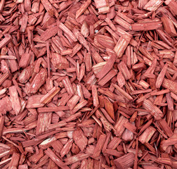 Holz späne garten weg farbig