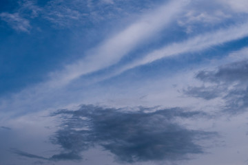 Naklejka na ściany i meble blue sky with cloud.The nature of blue sky with cloud in the day.