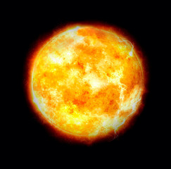Sun Solar System. Elements of this image furnished by NASA