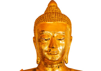 face of golden buddha