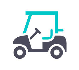 New gray turquoise icon on a white background