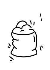 BAZAAR icon. market outline. Design elements for Websites, Banners, Posters, Signs. flat on white background.