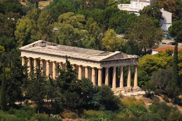 Fototapeta na wymiar The Temple of Hephaestus - Athens, Greece